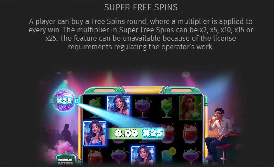 Disco Party slot game super free spins